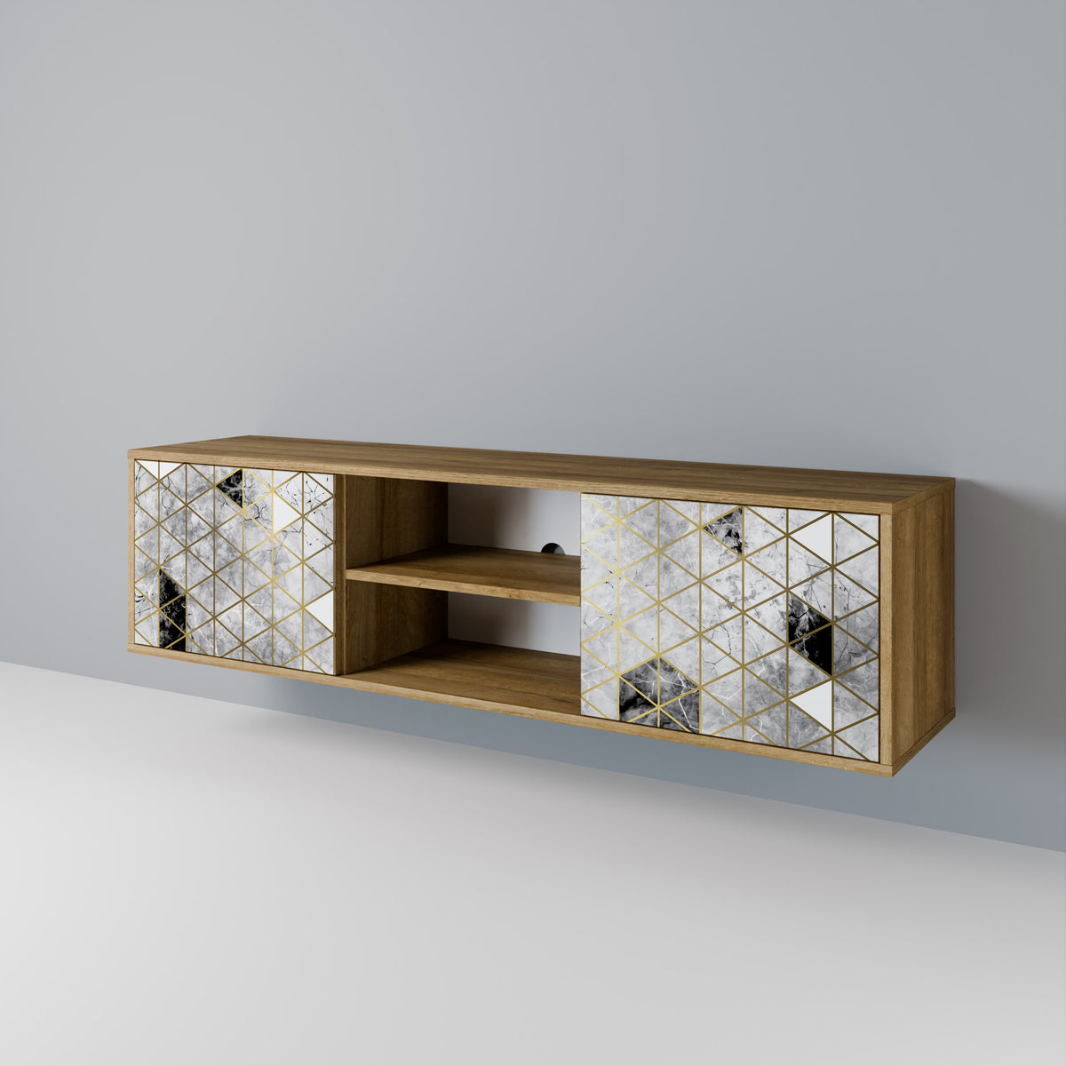 ASHEN ARIA 2-Door TV Cabinet