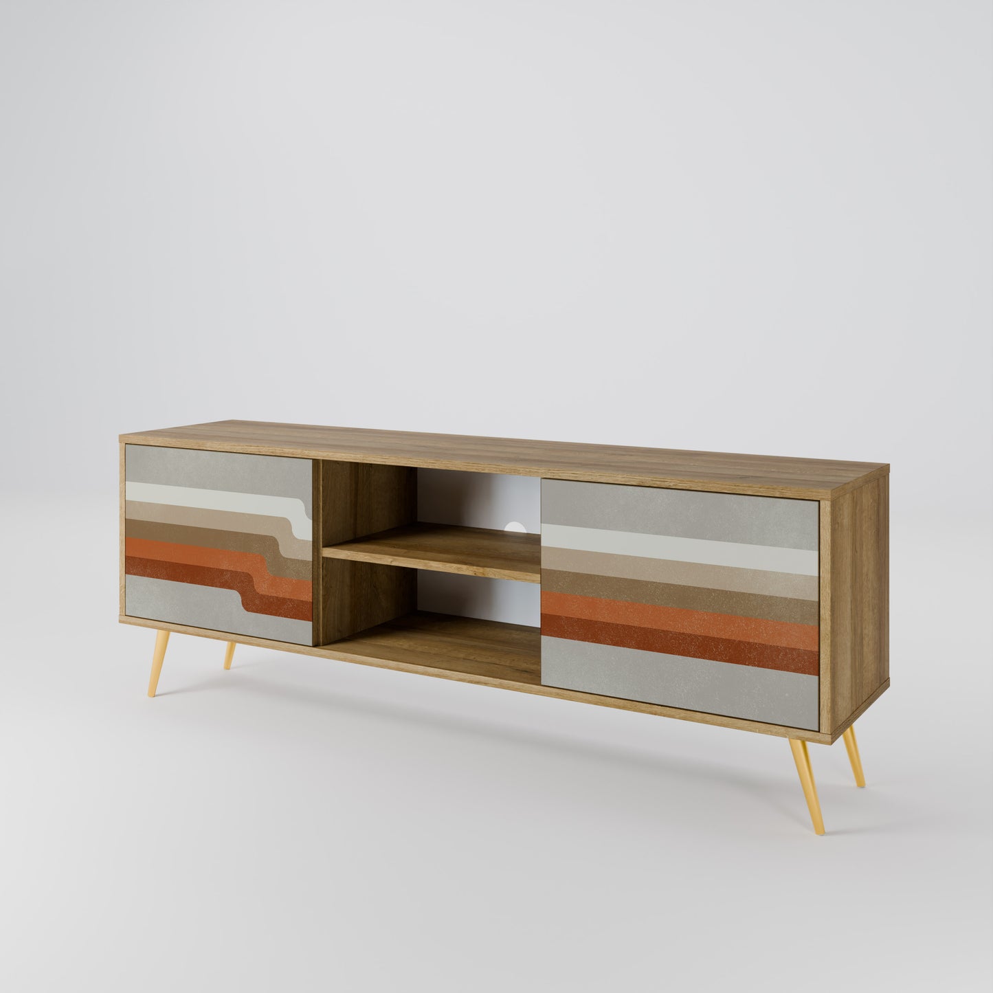 PECULIAR TRAIL 2-Door TV Cabinet