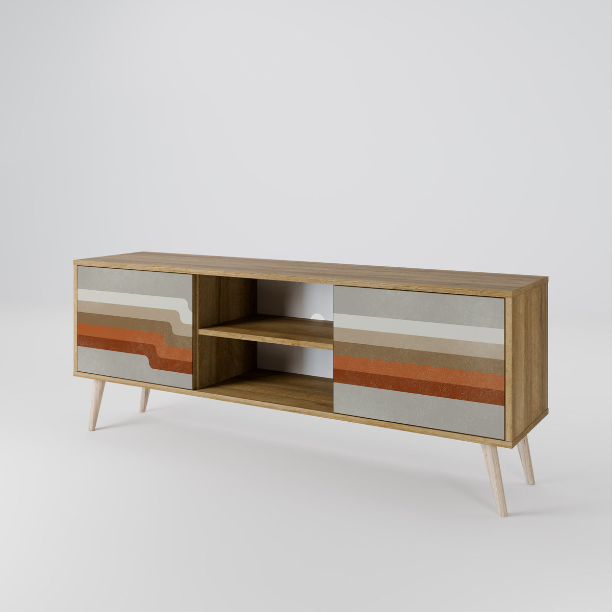 PECULIAR TRAIL 2-Door TV Cabinet