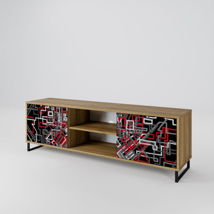 BROKEN LINES 2-Door TV Cabinet