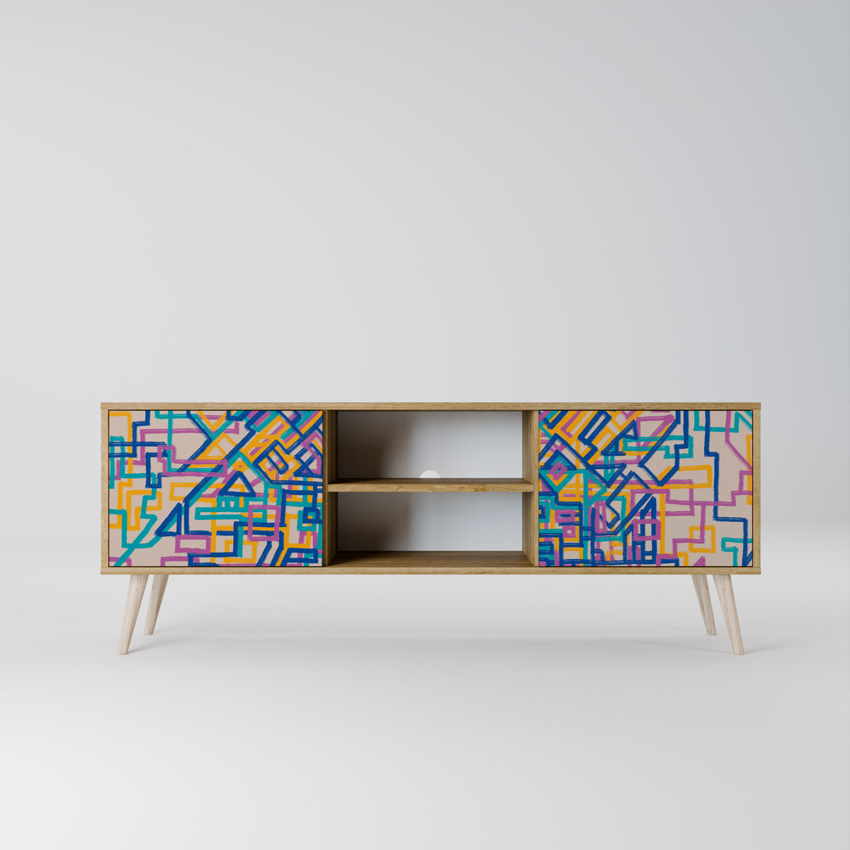 MEMORIES MAP 2-Door TV Cabinet