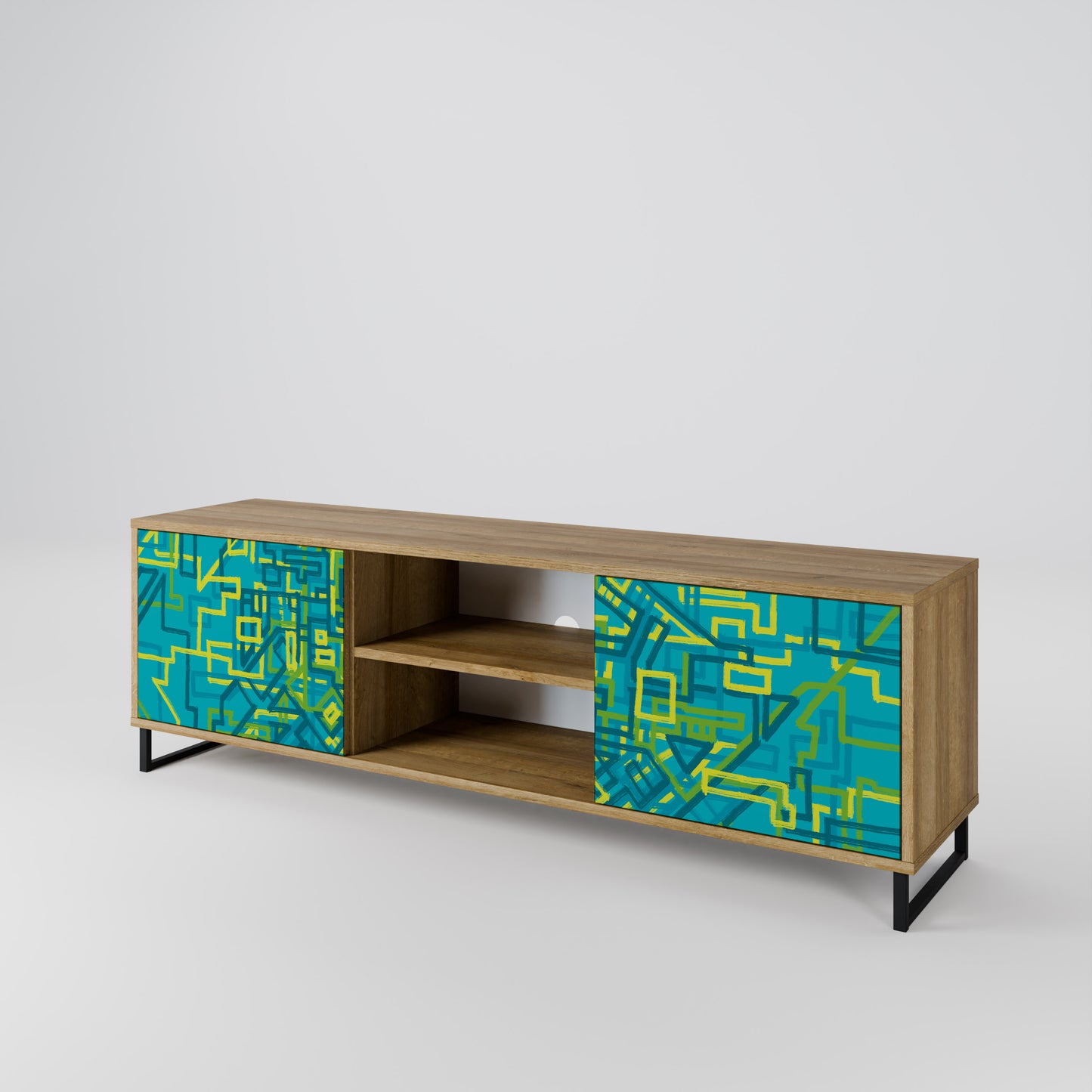 NOSTALGIC MEMORIES 2-Door TV Cabinet