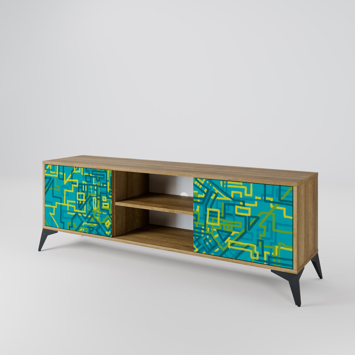 NOSTALGIC MEMORIES 2-Door TV Cabinet