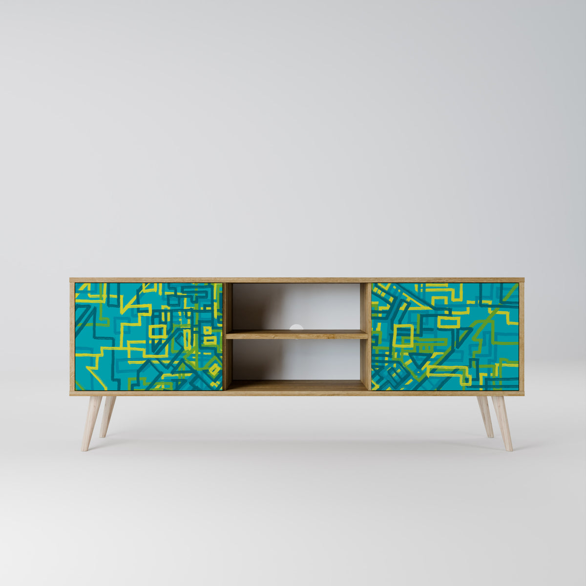 NOSTALGIC MEMORIES 2-Door TV Cabinet
