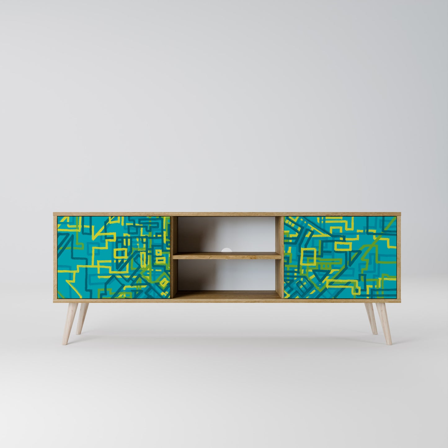 NOSTALGIC MEMORIES 2-Door TV Cabinet
