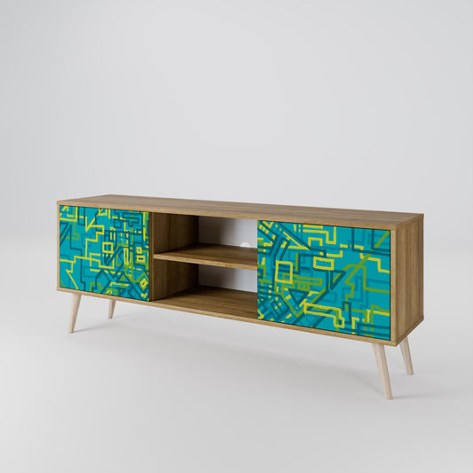 NOSTALGIC MEMORIES 2-Door TV Cabinet