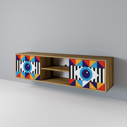 ABSTRACTION AND GEOMETRY 2-Door TV Cabinet