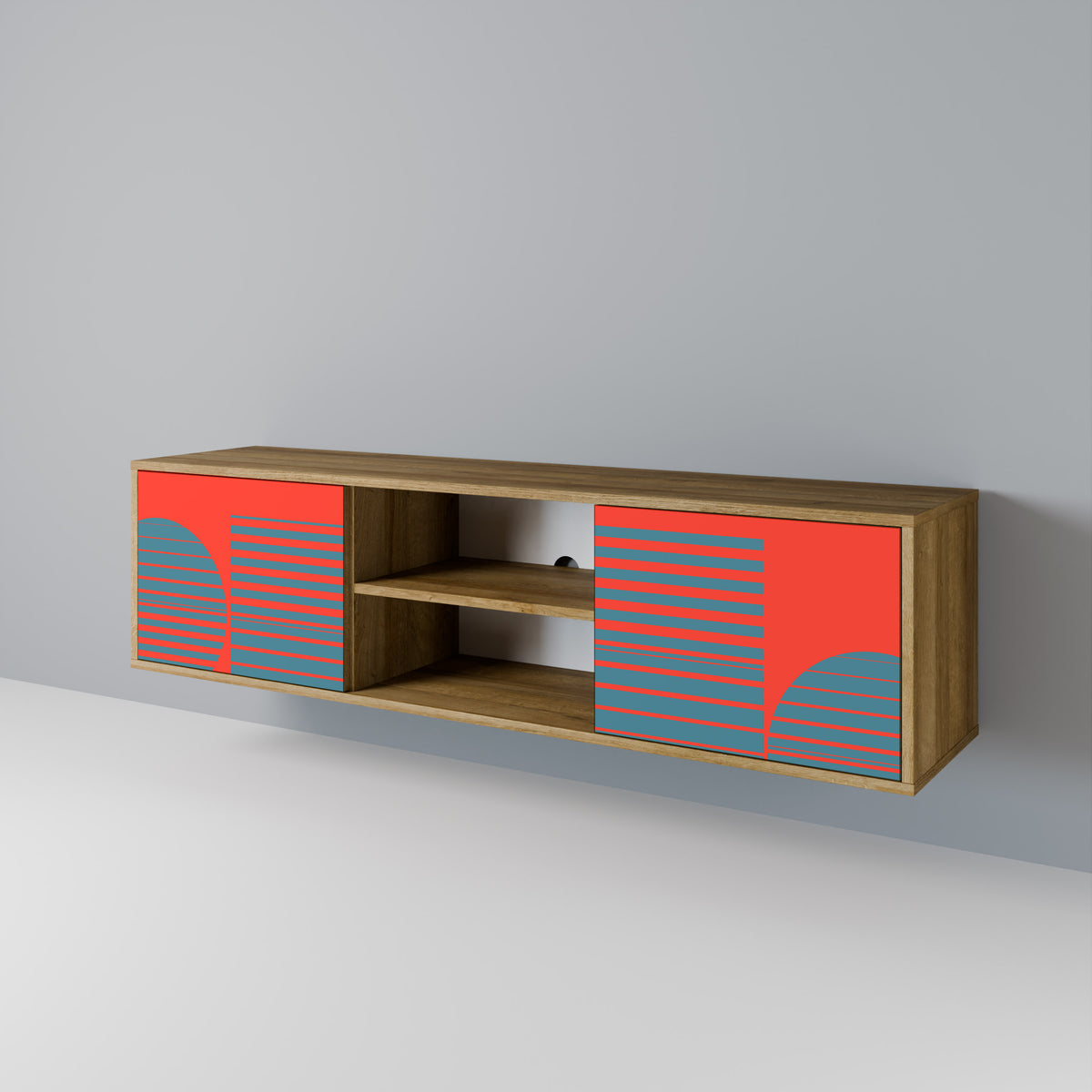 RISING GEOMETRY STARS 2-Door TV Cabinet
