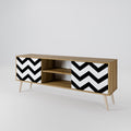 CLASSIC ZIG ZAG 2-Door TV Cabinet
