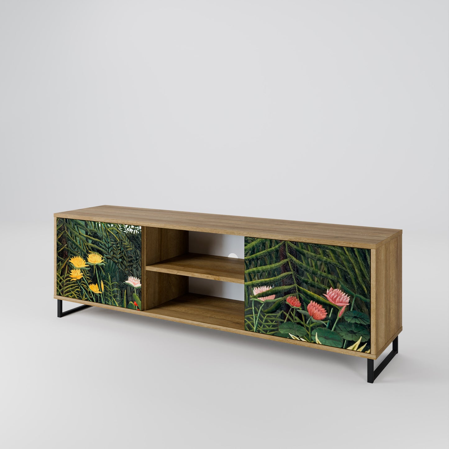 VIRGIN FOREST WITH SUNSET 2-Door TV Cabinet