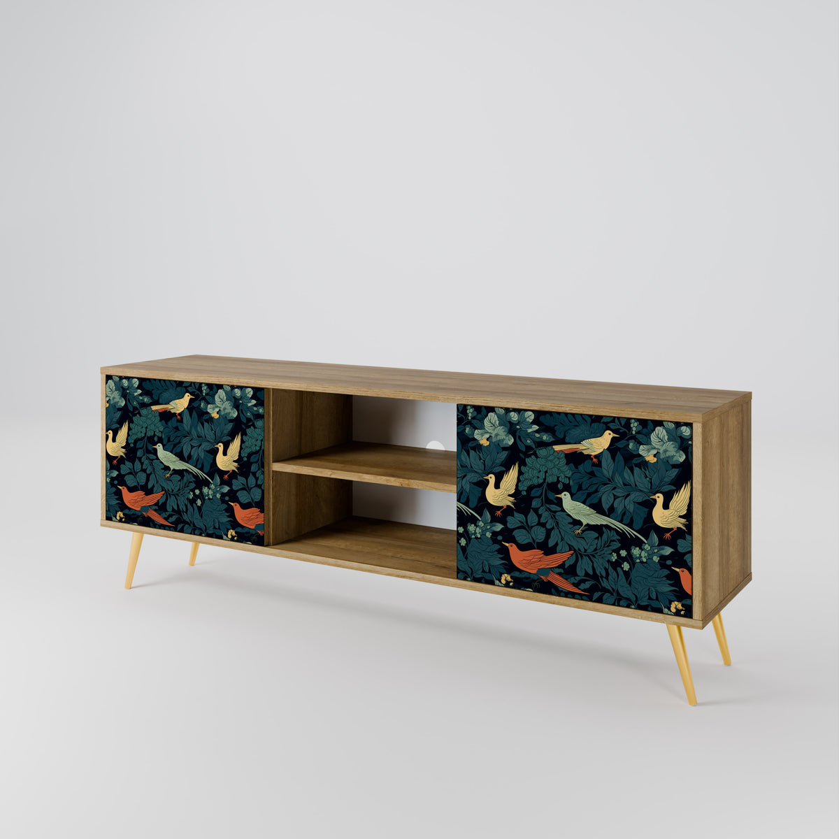 FOWL ORNAMENT 2-Door TV Cabinet