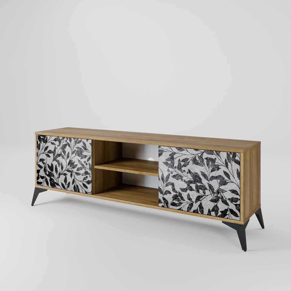 CHARCOAL SPROUT 2-Door TV Cabinet