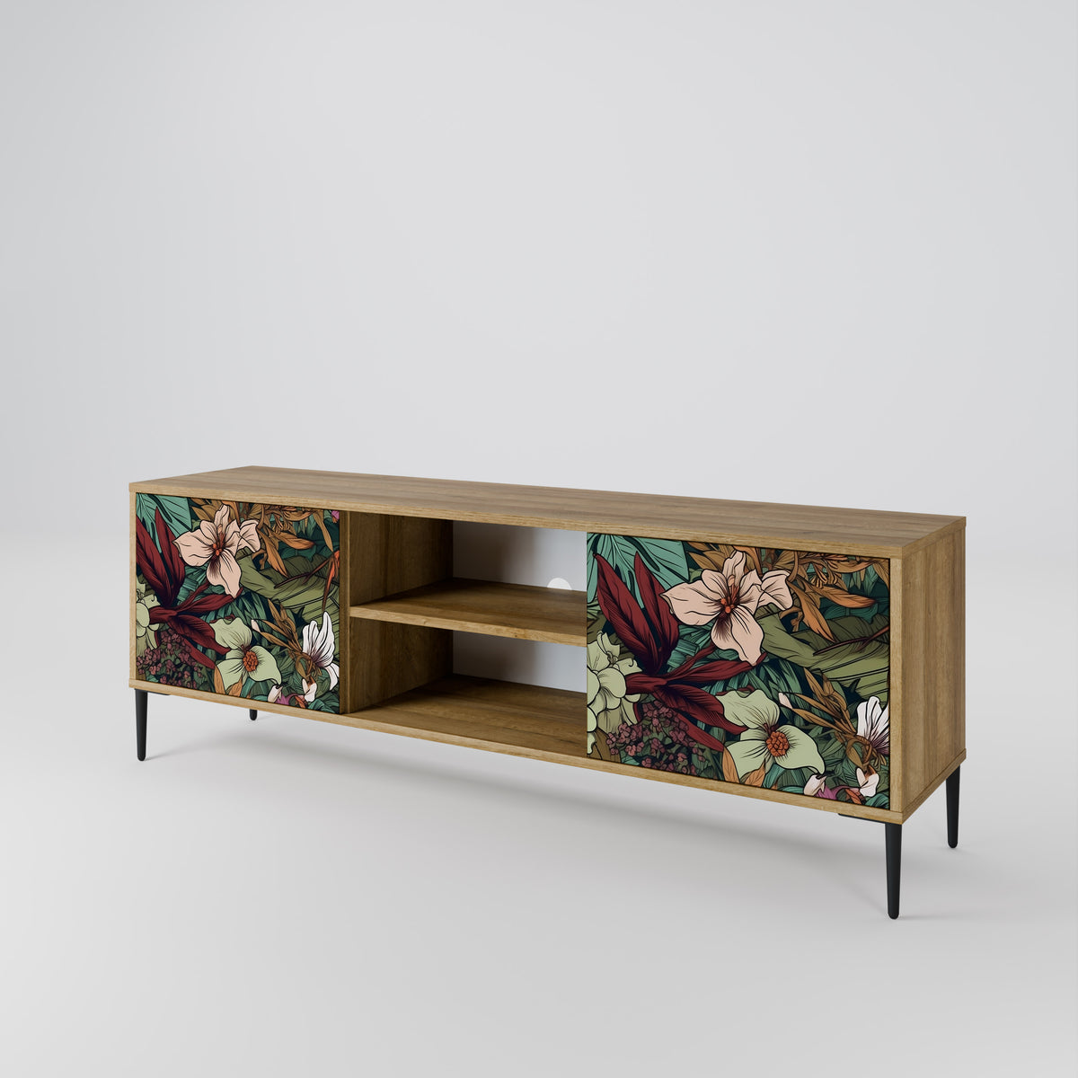 BOTANICAL EMERGENCE 2-Door TV Cabinet