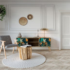 FLORAL SERENITY 2-Door TV Cabinet