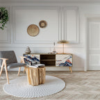 JAPANESE LANDSCAPE 2-Door TV Cabinet