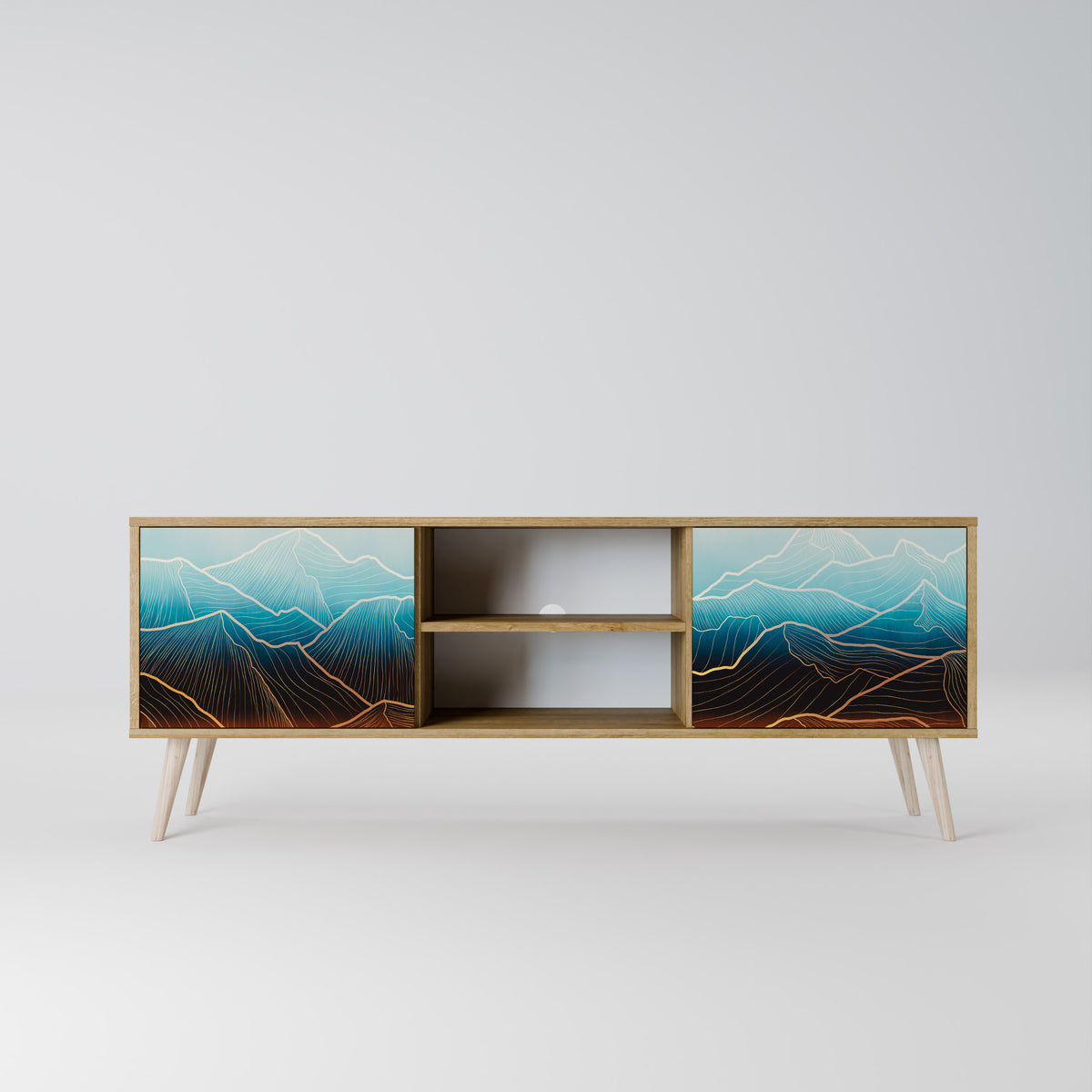 LUNAR SECRETS 2-Door TV Cabinet
