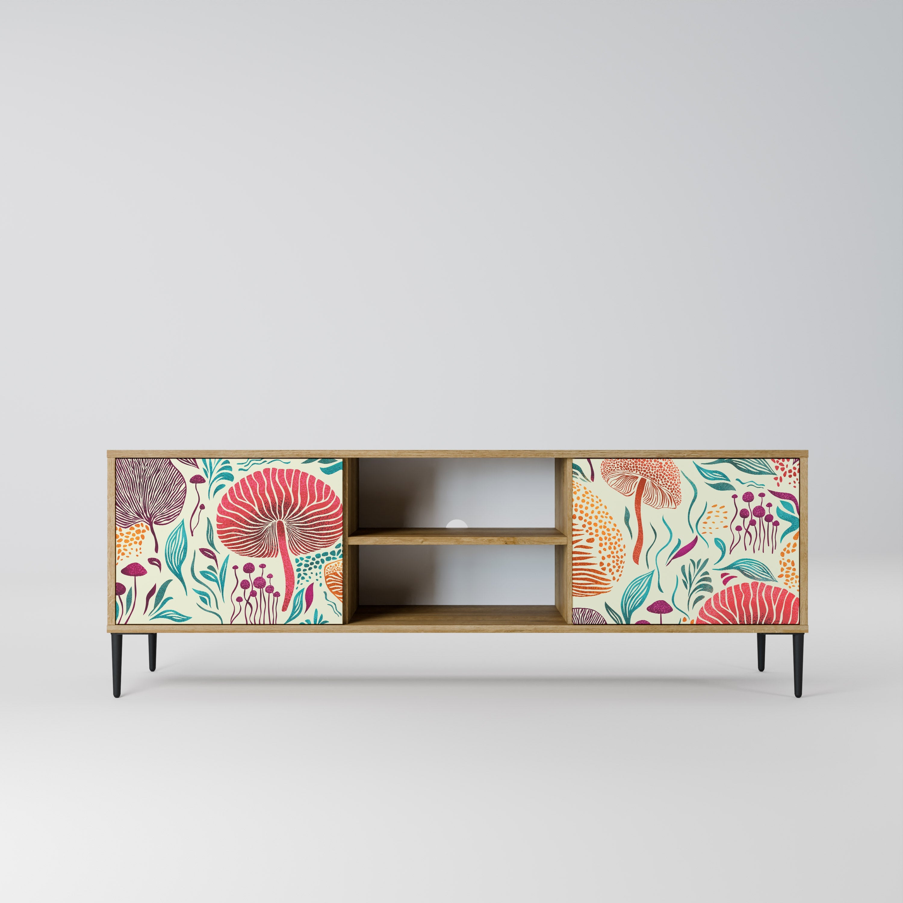 FUNGUS FANTASY 2-Door TV Stand in Oak Effect