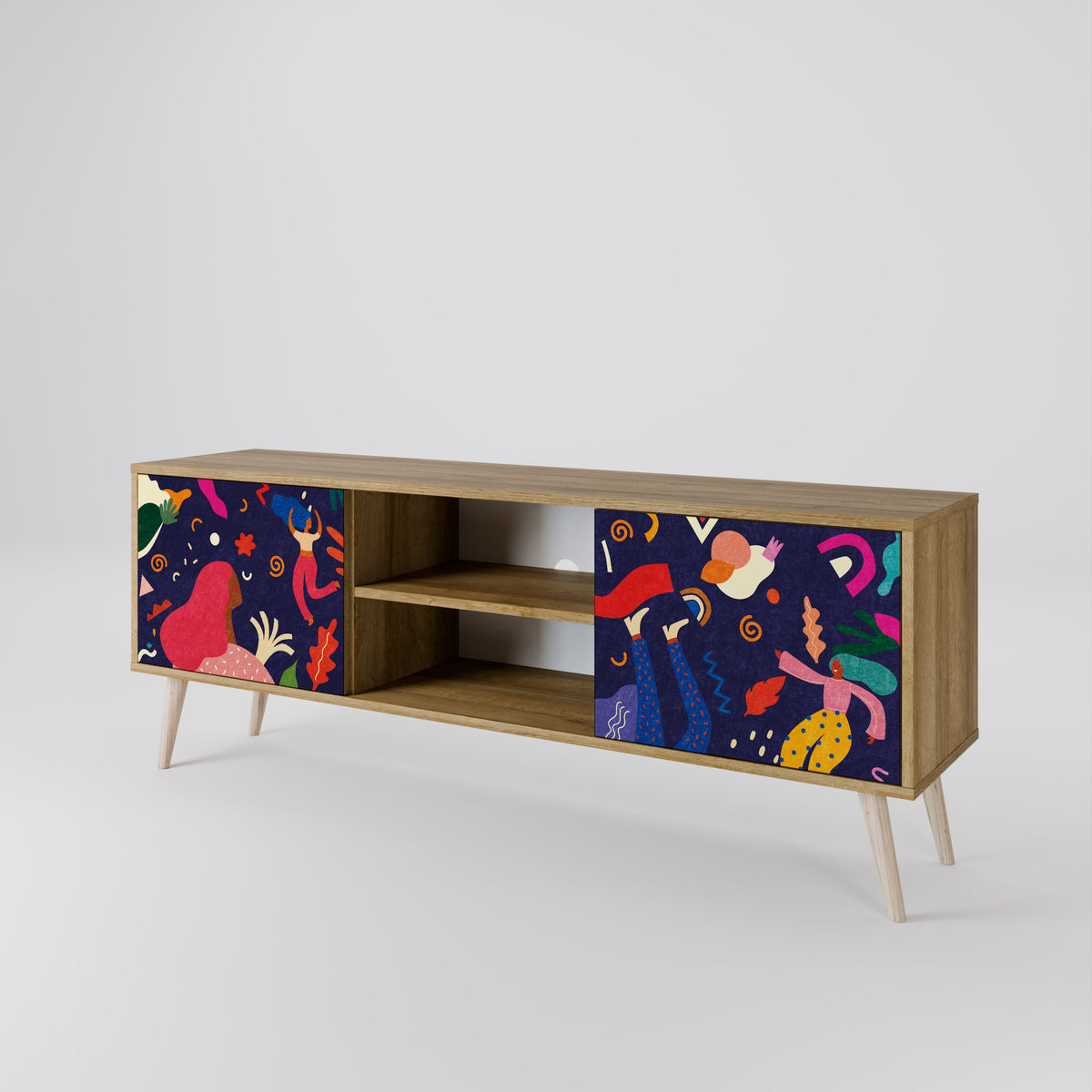 FESTIVE PLEASURES 2-Door TV Cabinet