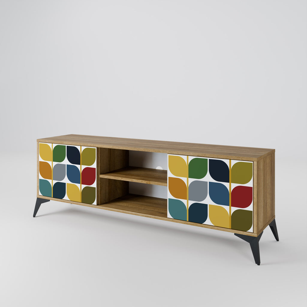 Meuble TV 2 portes effet chêne WEIGHTLESS HOURS