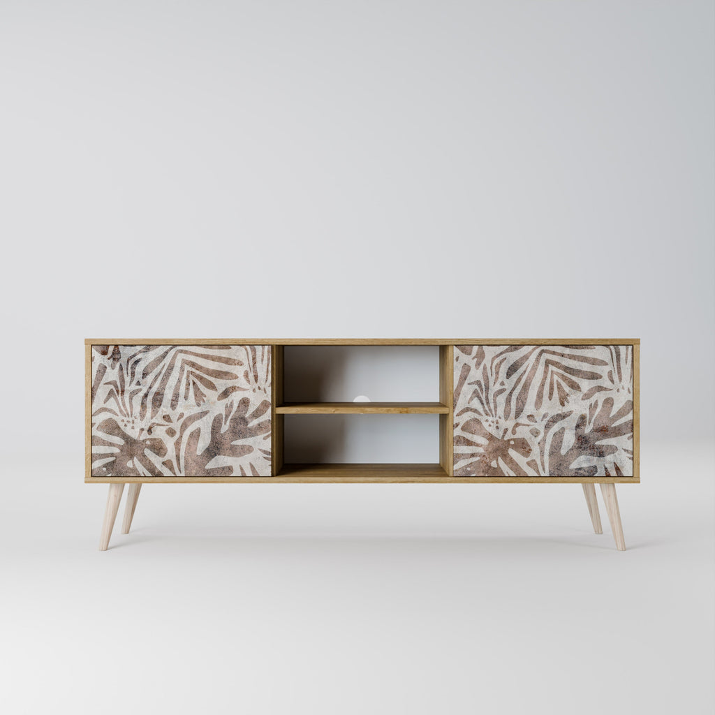 Meuble TV 2 portes PASSING TIME effet chêne