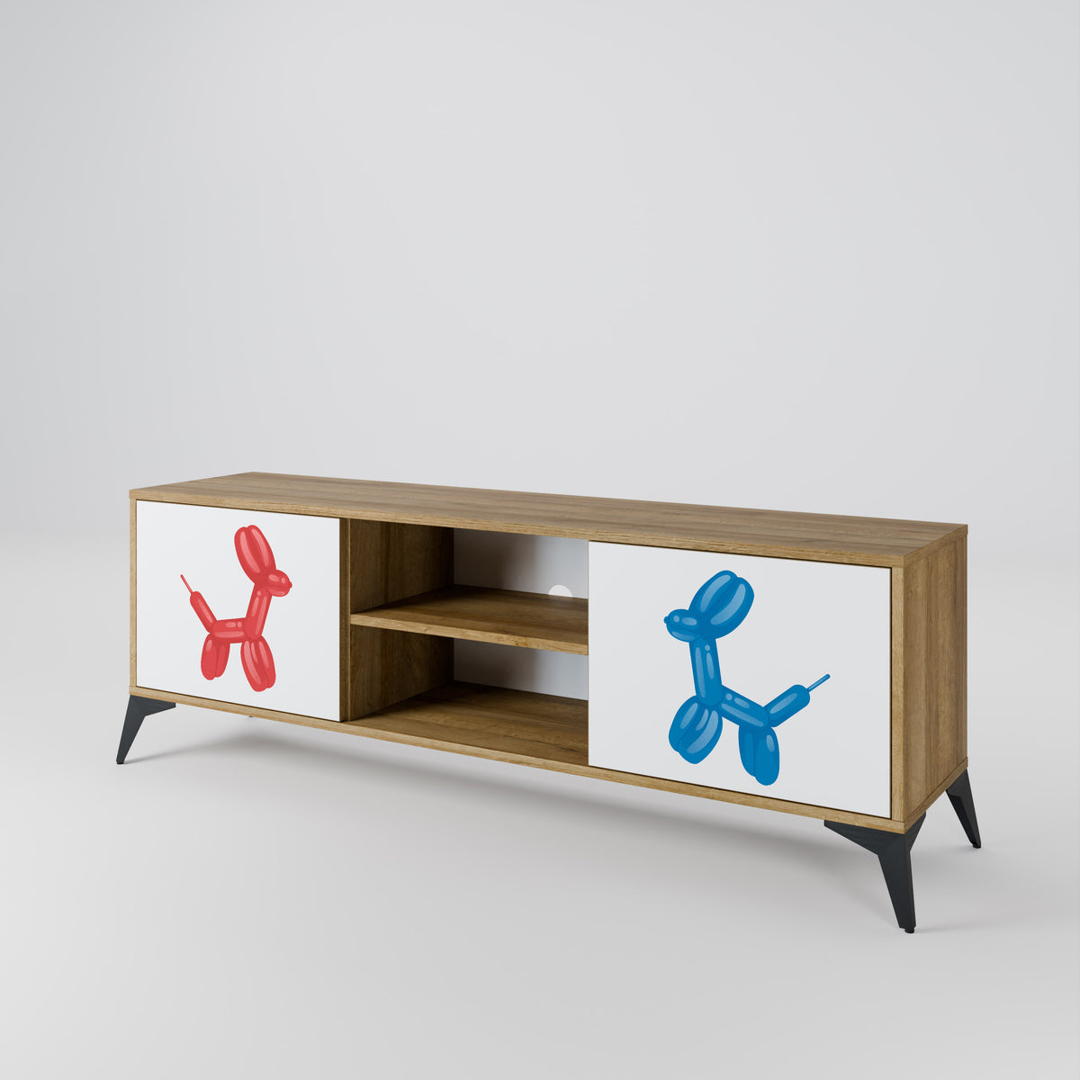 CHILDHOOD MEMORY 2-Door TV Cabinet