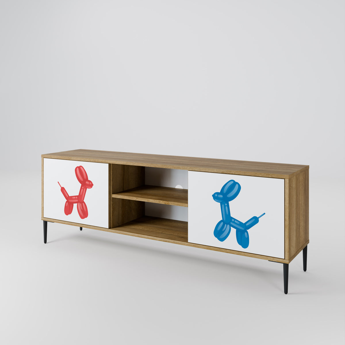 CHILDHOOD MEMORY 2-Door TV Cabinet