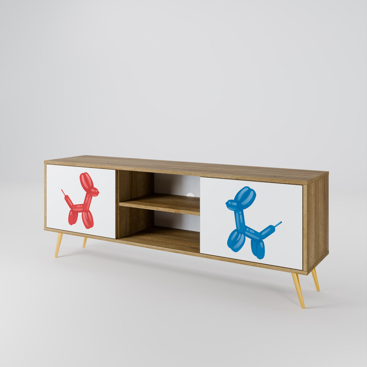 CHILDHOOD MEMORY 2-Door TV Cabinet