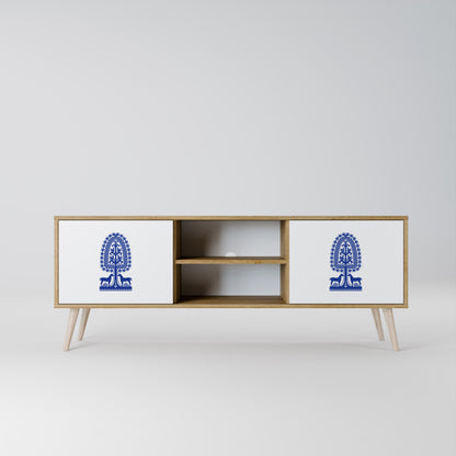 POLISH FOLK ART 2-Door TV Cabinet