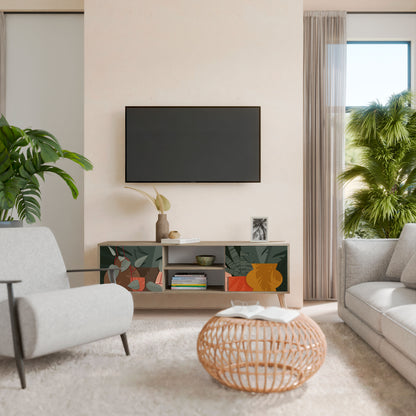 TROPICAL COMPOSITION 2-Door TV Cabinet