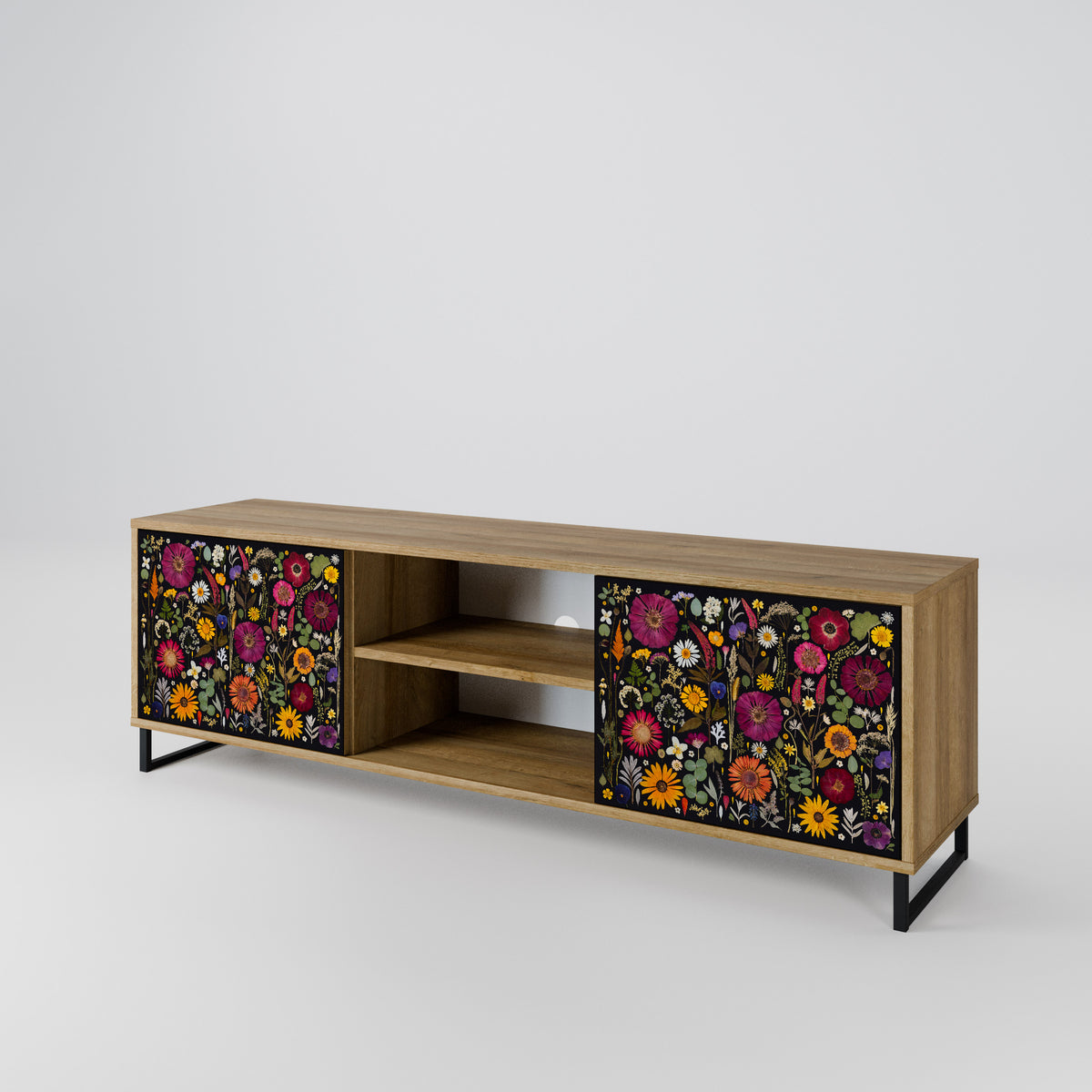 MIDNIGHT GARDEN 2-Door TV Cabinet