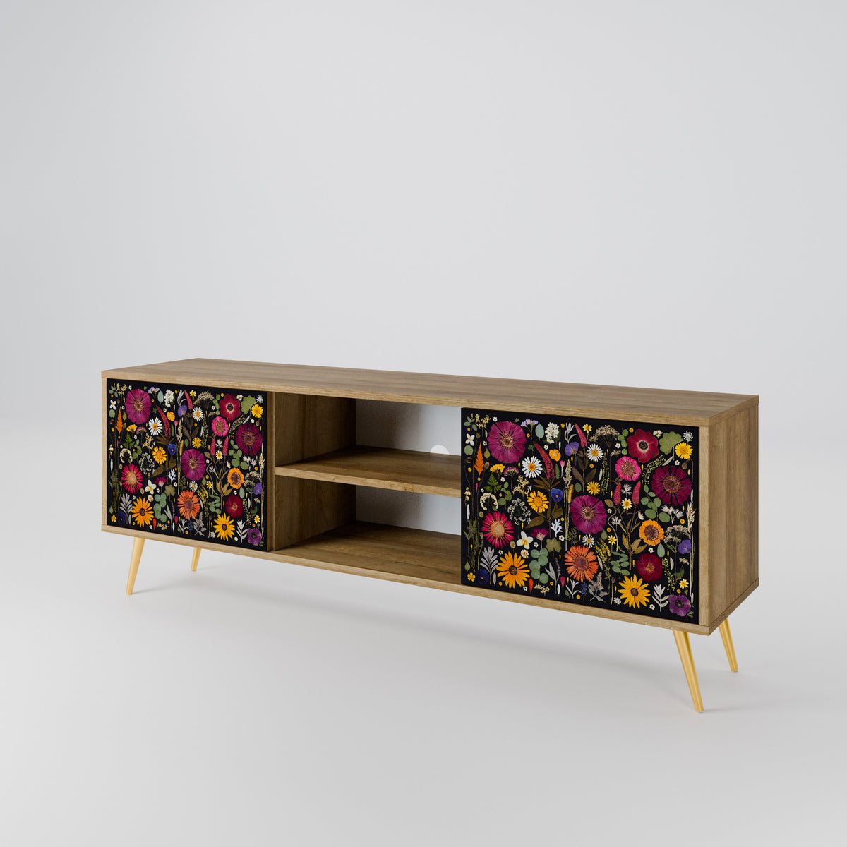 MIDNIGHT GARDEN 2-Door TV Cabinet