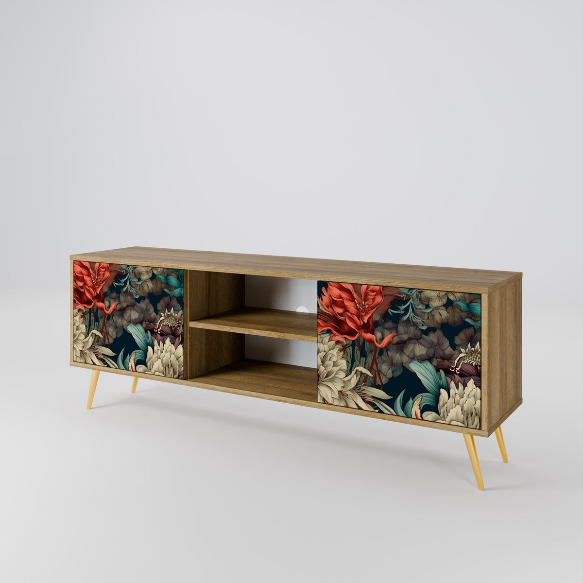 SPROUTING GRACE 2-Door TV Cabinet