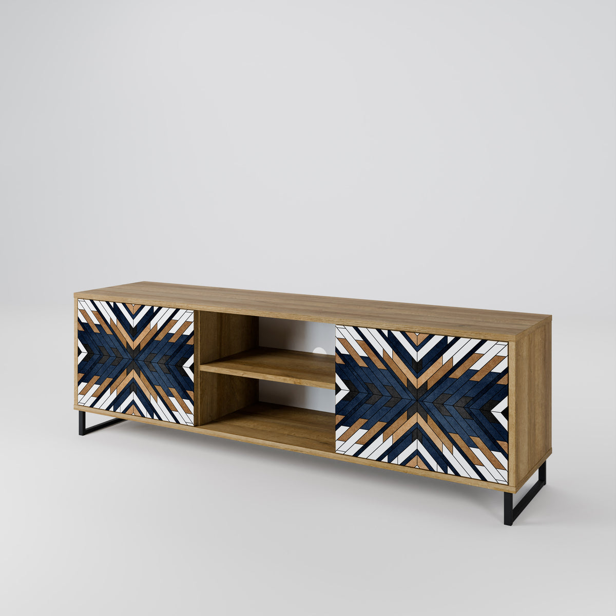 ARTFUL GEOMETRY 2-Door TV Cabinet