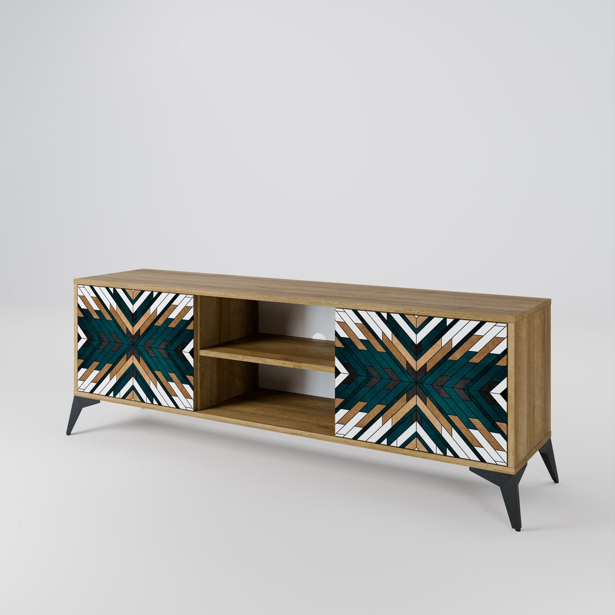 ARTISTIC GEOMETRY 2-Door TV Cabinet
