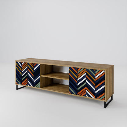 VIBRANT PATCHWORK 2-Door TV Cabinet