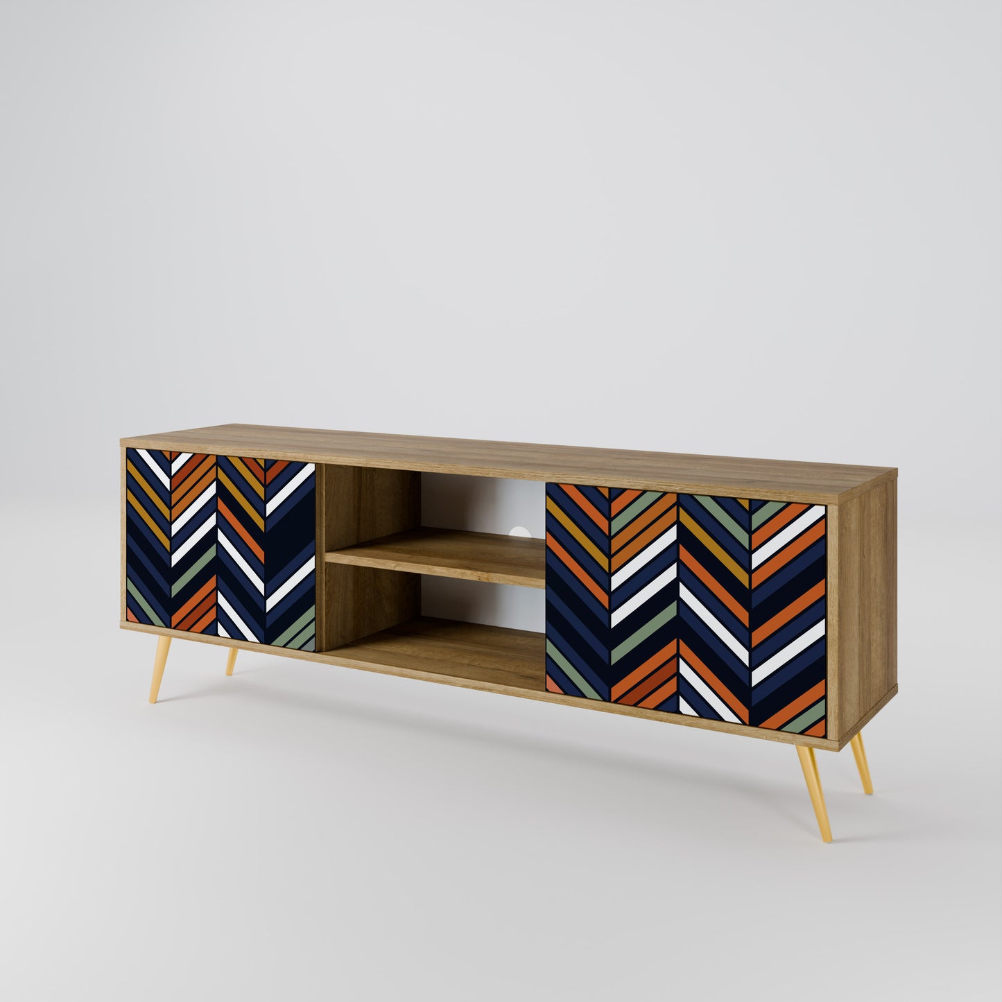 VIBRANT PATCHWORK 2-Door TV Cabinet