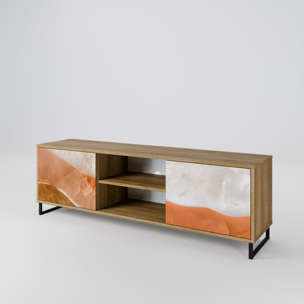 Meuble TV 2 portes SANDHILLS SPLENDOUR effet chêne