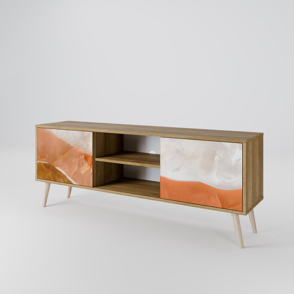 Meuble TV 2 portes SANDHILLS SPLENDOUR effet chêne