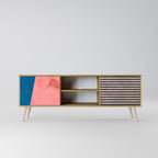 GLAMOROUS STRIPE 2-Door TV Cabinet