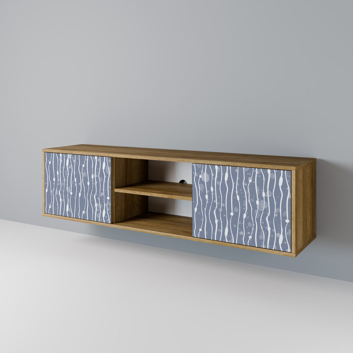 GRAPHITE RAIN 2-Door TV Cabinet