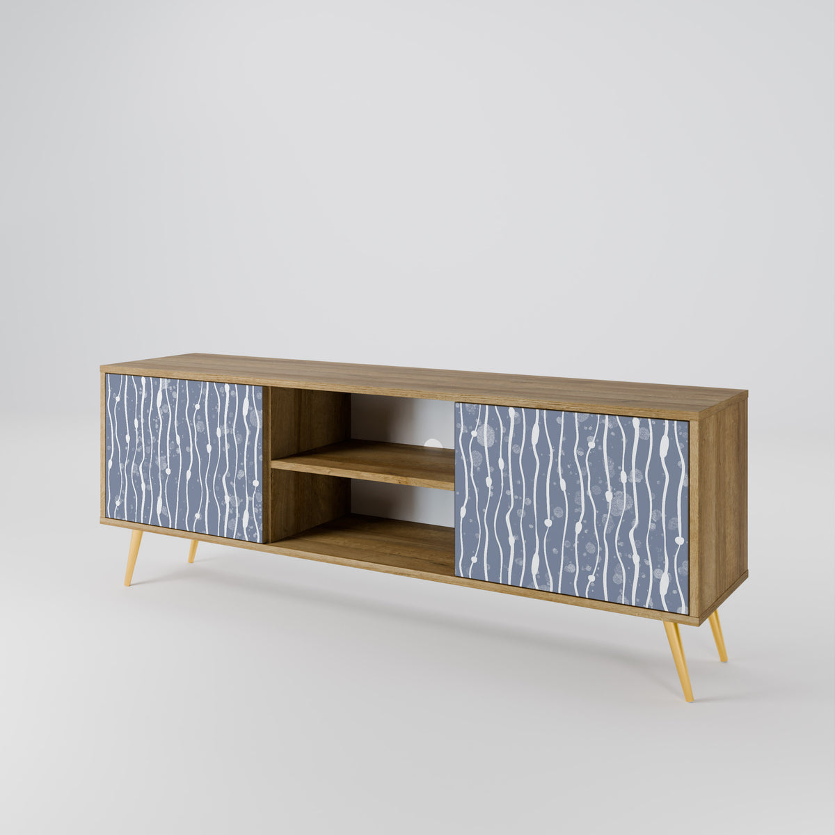 GRAPHITE RAIN 2-Door TV Cabinet