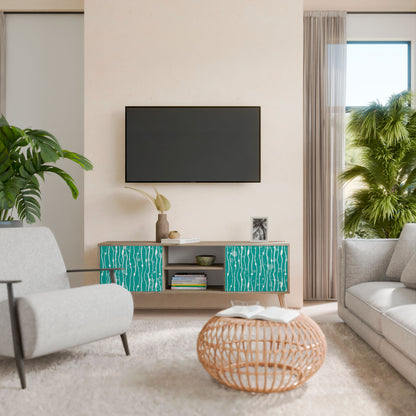 TURQUOISE RAIN 2-Door TV Cabinet