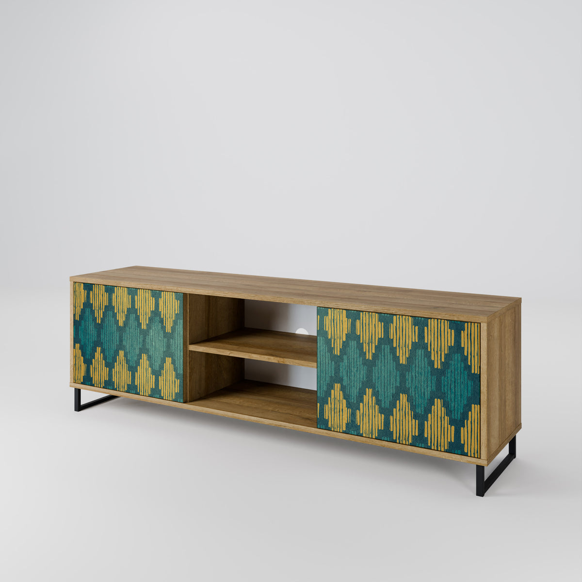 POLYGONS 2-Door TV Cabinet