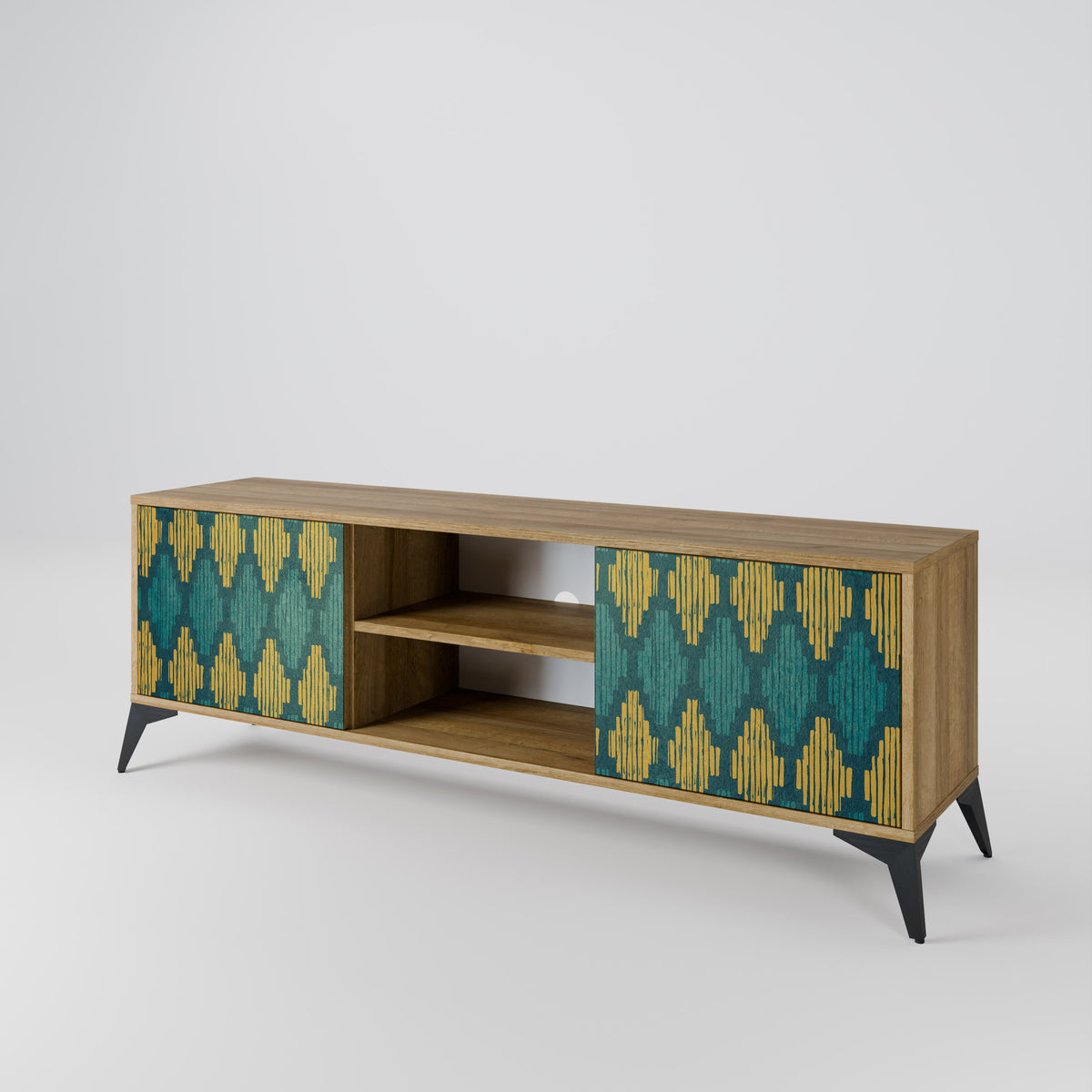 POLYGONS 2-Door TV Cabinet