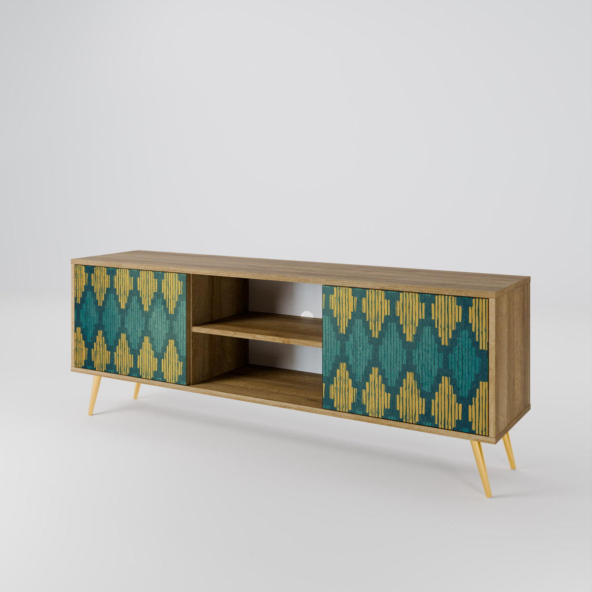POLYGONS 2-Door TV Cabinet
