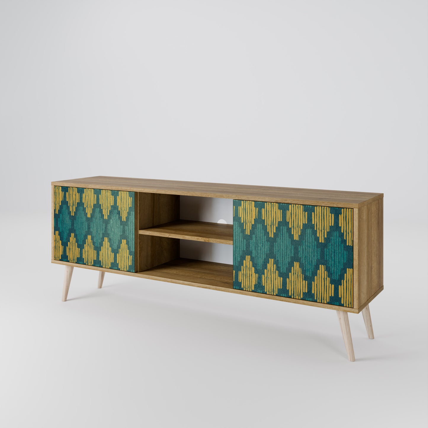 POLYGONS 2-Door TV Cabinet