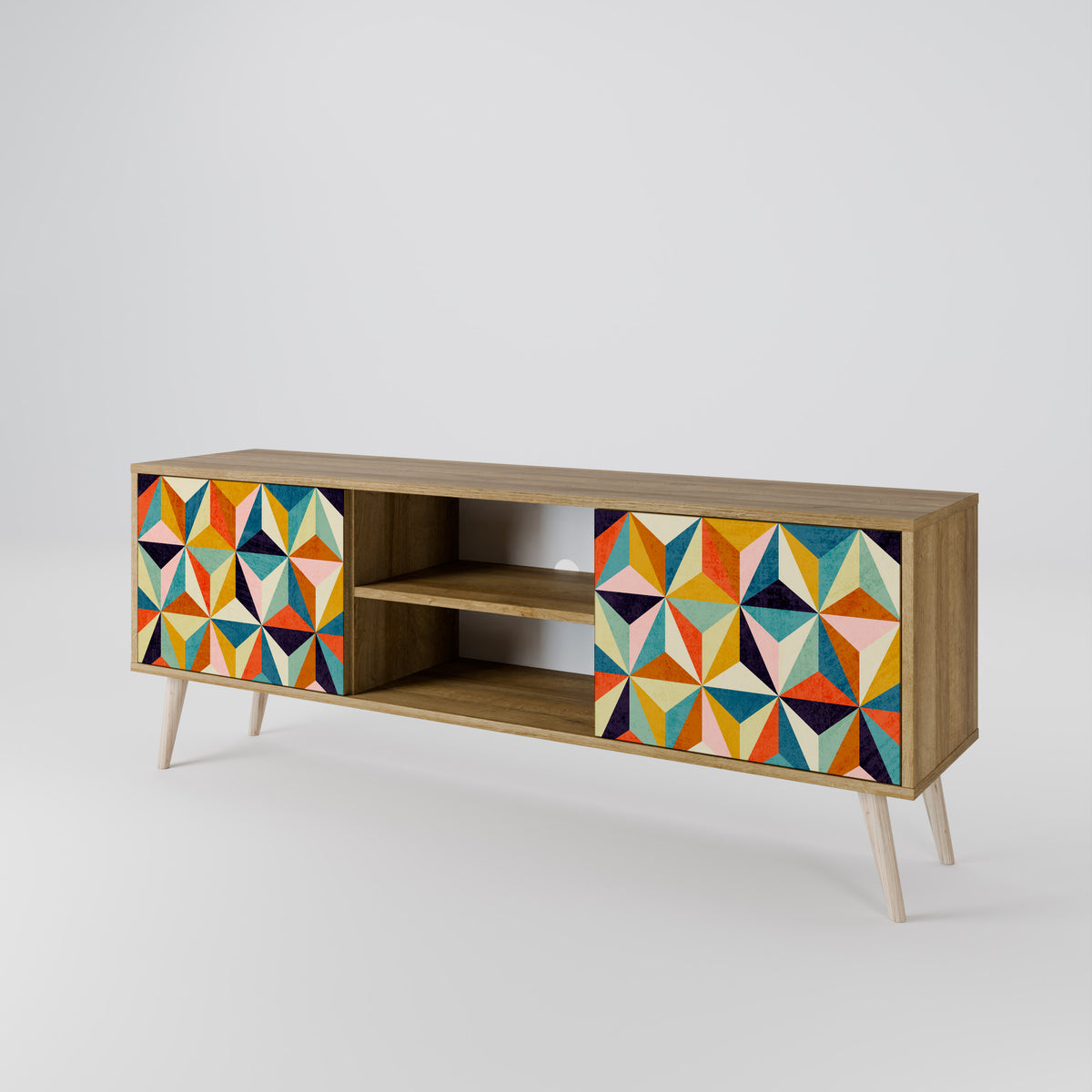 TESSELATE TREASURES 2-Door TV Cabinet