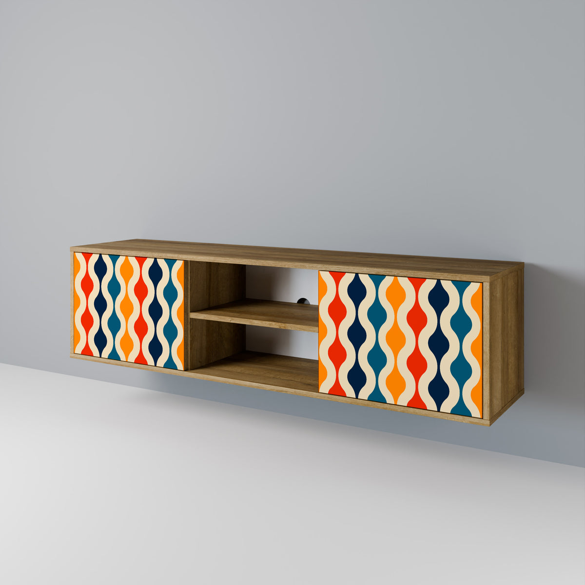 COLORFUL NOSTALGIA 2-Door TV Cabinet