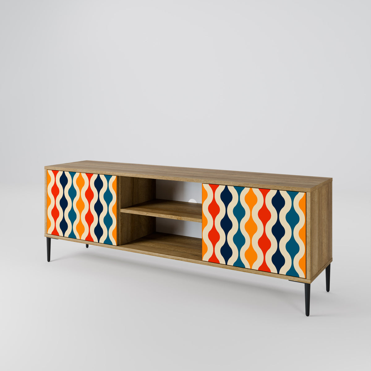 COLORFUL NOSTALGIA 2-Door TV Cabinet