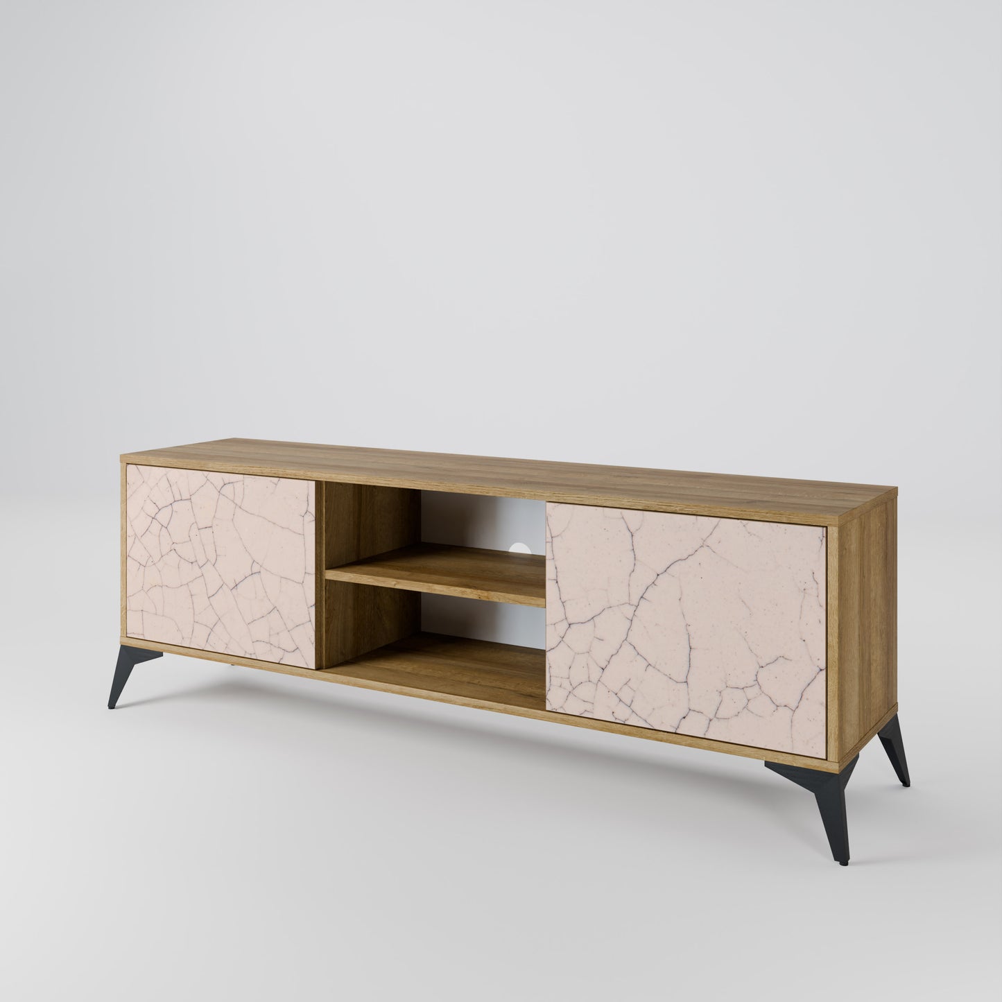 CERAMIC TEXTURE 2-Door TV Cabinet